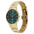 Titan Edge Gleam Quartz Analog Green Dial Golden Stainless Steel Strap Watch For Women - image number 2