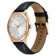 Titan Neo Economy Quartz Analog with Date Silver Dial Black Leather Strap Watch For Men - image number 2