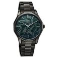 Vyb Drift By Fastrack Quartz Analog Green Dial Black Stainless Steel Strap Watch For Guys - image number 1