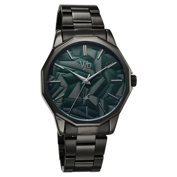 Vyb Drift By Fastrack Quartz Analog Green Dial Black Stainless Steel Strap Watch For Guys - image number 1