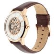 Titan Automatic Silver Dial Brown Leather Strap Watch for Men - image number 4