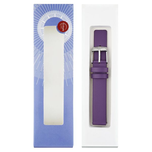 14 mm Purple Genuine Leather Strap for Women - image number 7