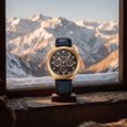 Sonata Multifunction Black Dial Black Metal Strap Watch For Men