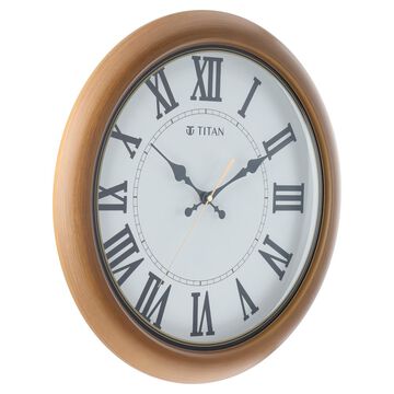 Titan Classic White Wall Clock with Silent Sweep Technology - 42 cm x 42 cm (Large)
