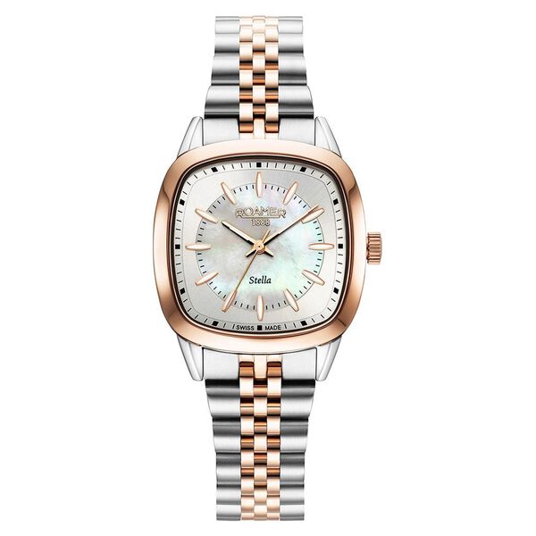 Roamer Stella Quartz Analog Mother of Pearl Dial Two Toned Stainless Steel Strap Watch For Women - image number 0