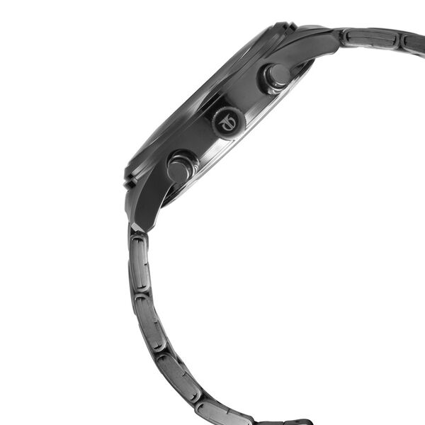 Titan Workwear Multifunction Black Round Dial Black Metal Strap Watch For Men - image number 2