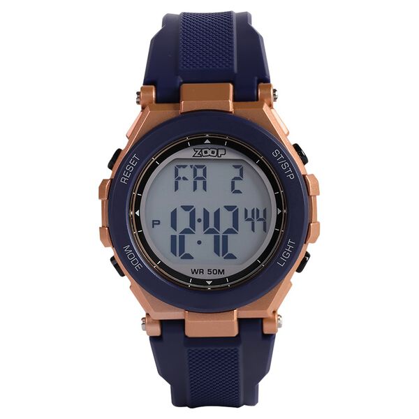 Zoop Digital Watch with Rose Gold Case, Digital Dial & Blue Strap for Boys Kids, from House of Titan - image number 1