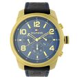 Tommy Hilfiger Quartz Chronograph Blue Dial Leather Strap Watch for Men - image number 0