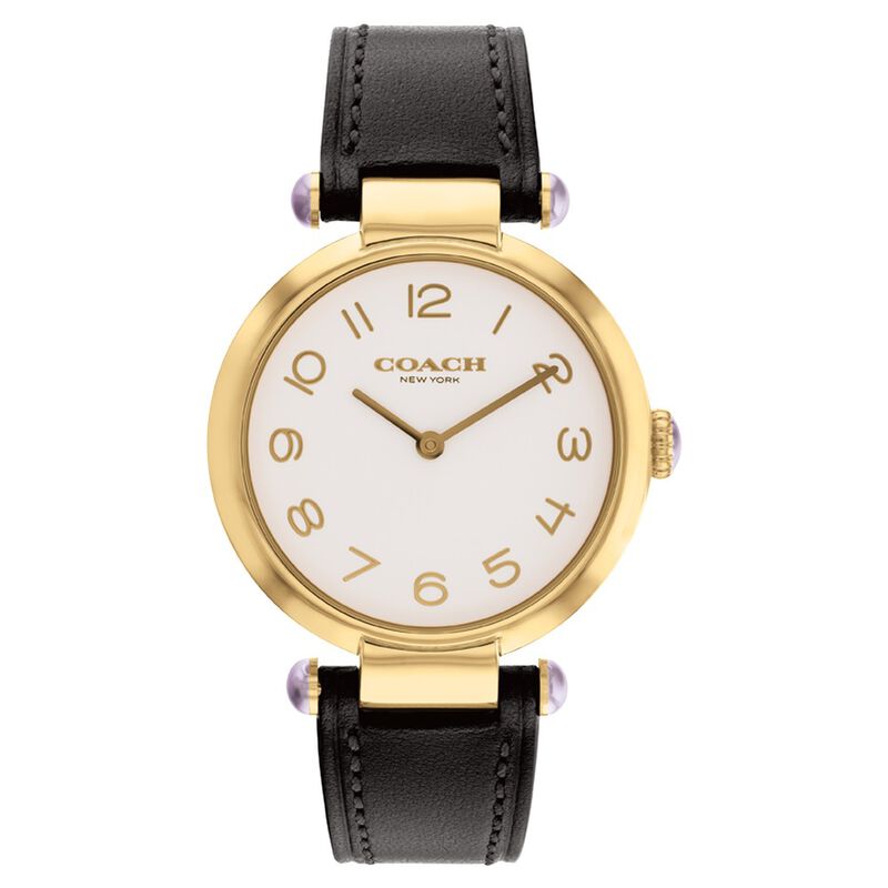 Coach Quartz Analog Brown Dial Leather Strap Watch for Women