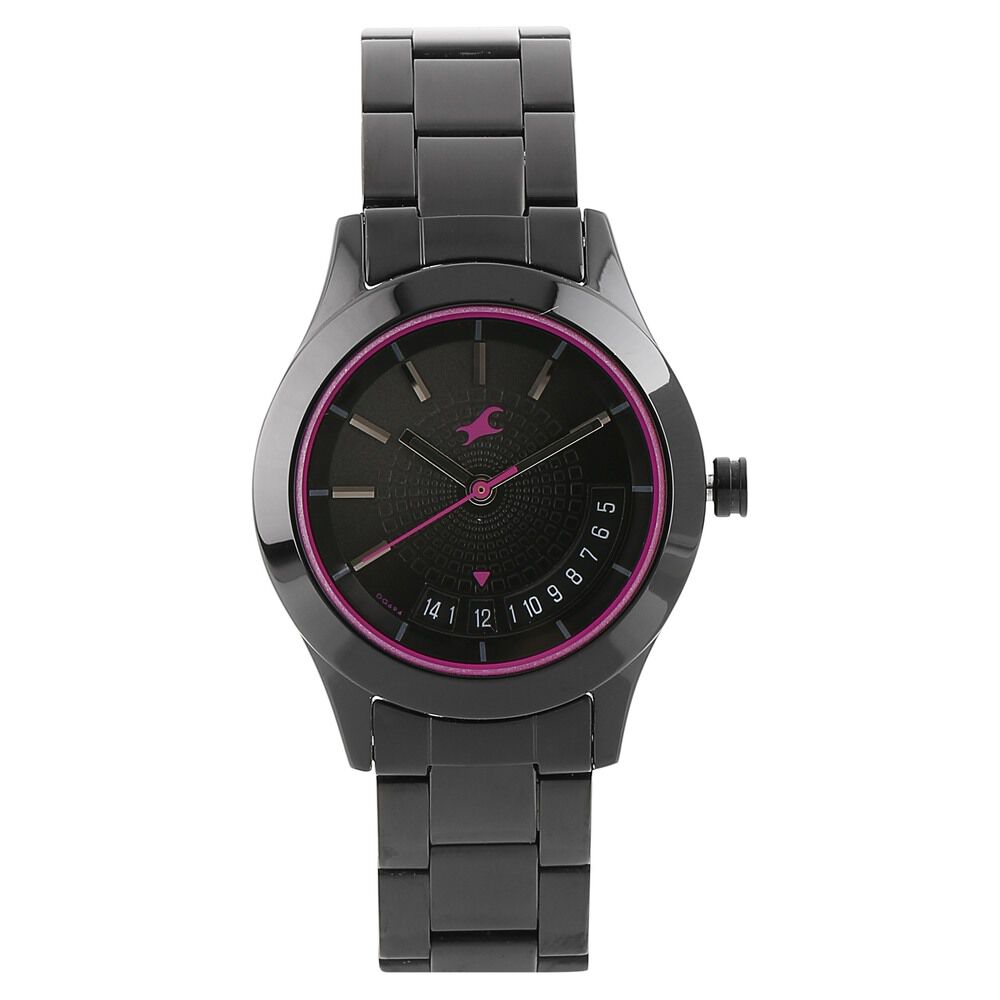 Black fastrack watches for womens online