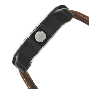 Fastrack Quartz Analog Silver Dial Leather Strap Watch for Guys