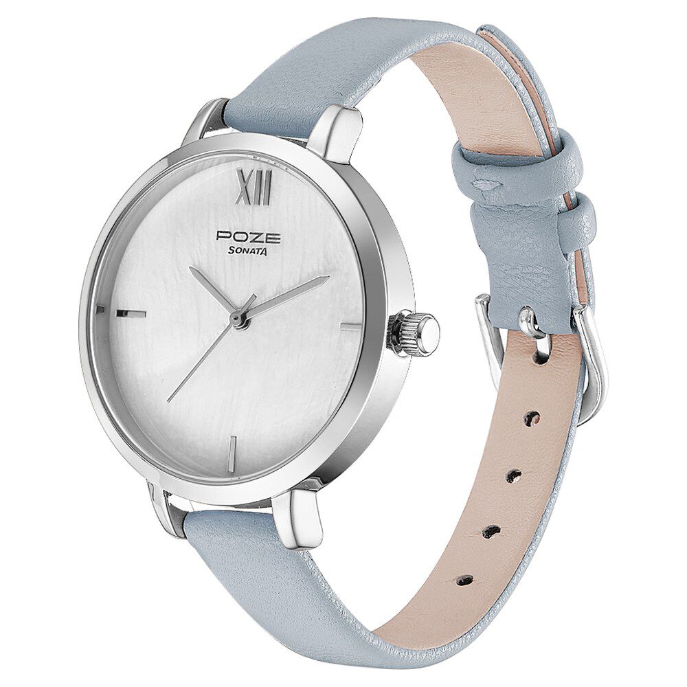 Sonata analog white dial women's 2025 watch