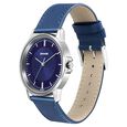 Sonata Quartz Analog Blue Dial Leather Strap Watch for Men - image number 1