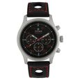 Titan Quartz Chronograph Silver Dial Leather Strap Watch for Men