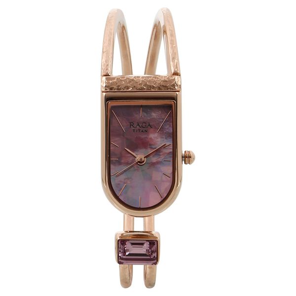 Titan Quartz Analog Mother Of Pearl Dial Watch for Women - image number 0