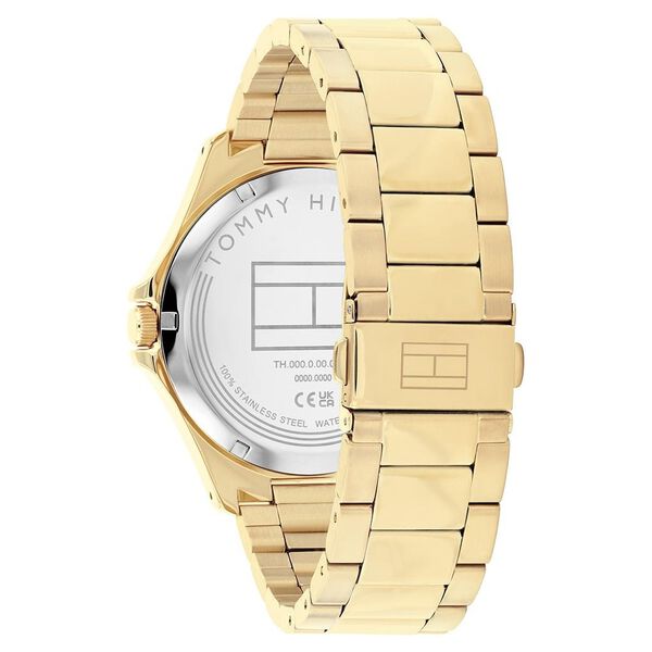 Tommy Hilfiger Quartz Analog Blue Dial Golden Stainless Steel Strap Watch For Men - image number 2