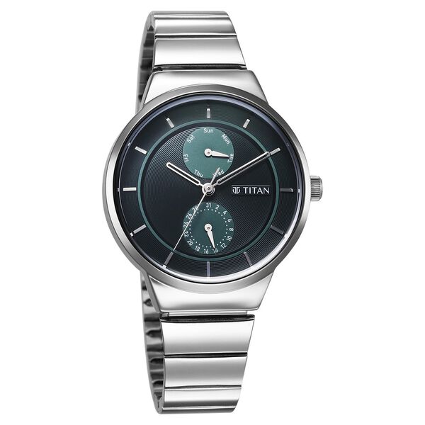 Buy Online Titan Neo Analog with Day and Date Green Dial Green Color