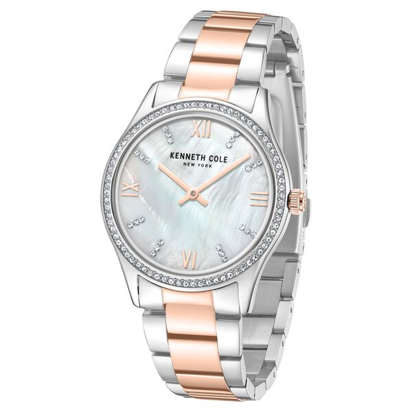Kenneth Cole Quartz Analog Mother Of Pearl Dial Stainless Steel Strap Watch For Women - image number 1