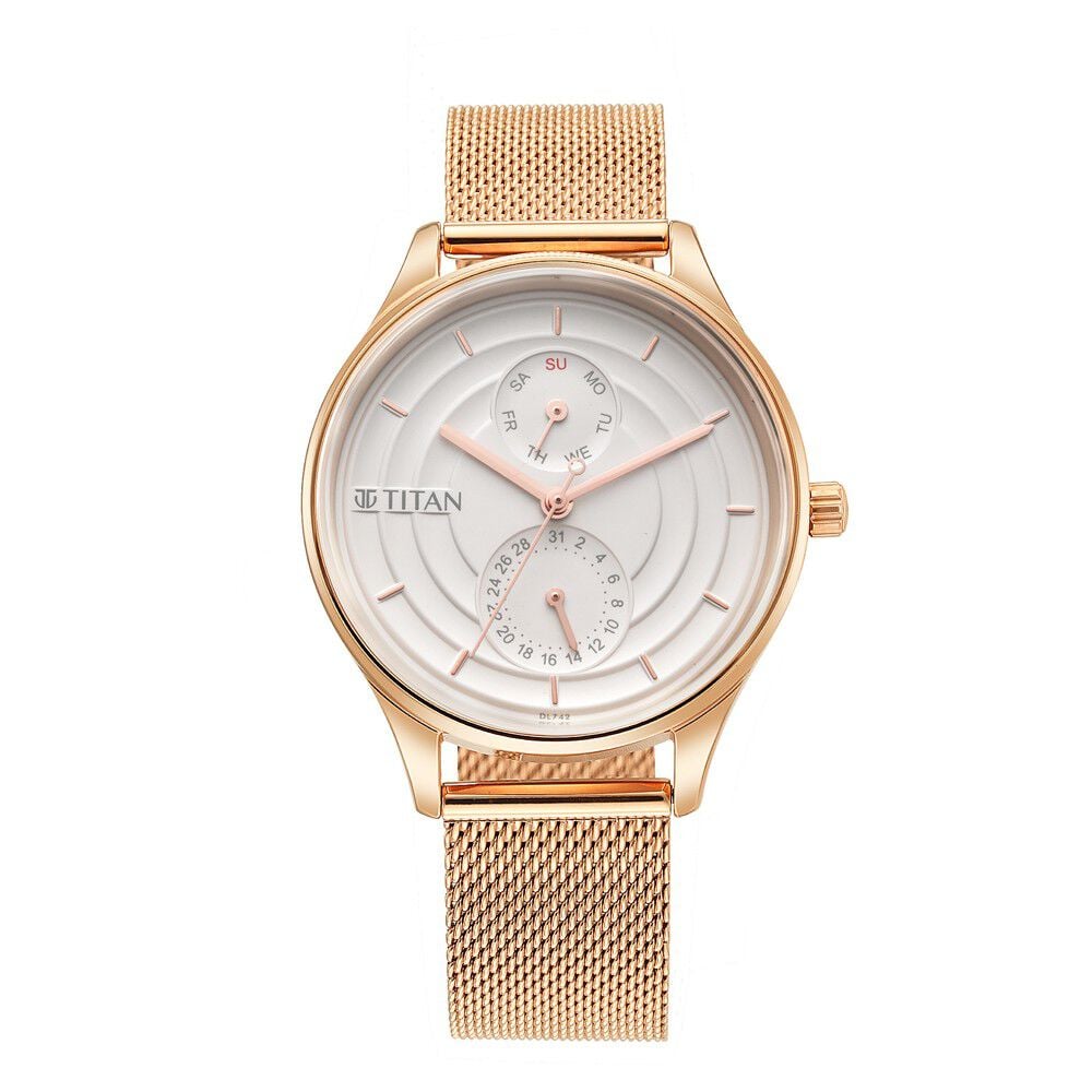 Buy Online Titan Neo Workdays Silver Dial Quartz Multifunction