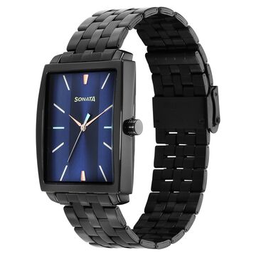 Sonata Utsav Quartz Analog Blue Dial Watch for Men