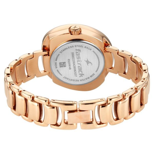 Fastrack Analog Green Dial Women's Watch with Rose Gold Metal Bracelet - image number 5