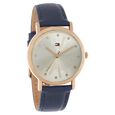 Tommy Hilfiger Quartz Analog Off White Dial Leather Strap Watch for Women - image number 1