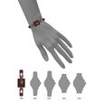 Anne Klein Quartz Analog Brown Dial Brown Ceramic Strap Watch For Women - image number 3