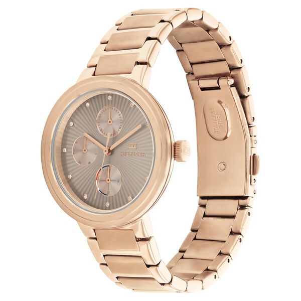 Tommy Hilfiger Quartz Analog Brown Dial Stainless Steel Strap Watch for Women - image number 1