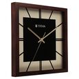 Titan Black & Timber Wooden Wall Clock - image number 2