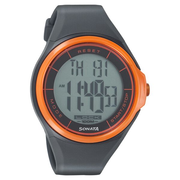 SF Digital Dial Black Plastic Strap Watch for Men - image number 0