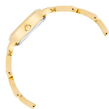 Anne Klein Quartz Analog Mother Of Pearl Round Dial Golden Metal Strap Watch For Women