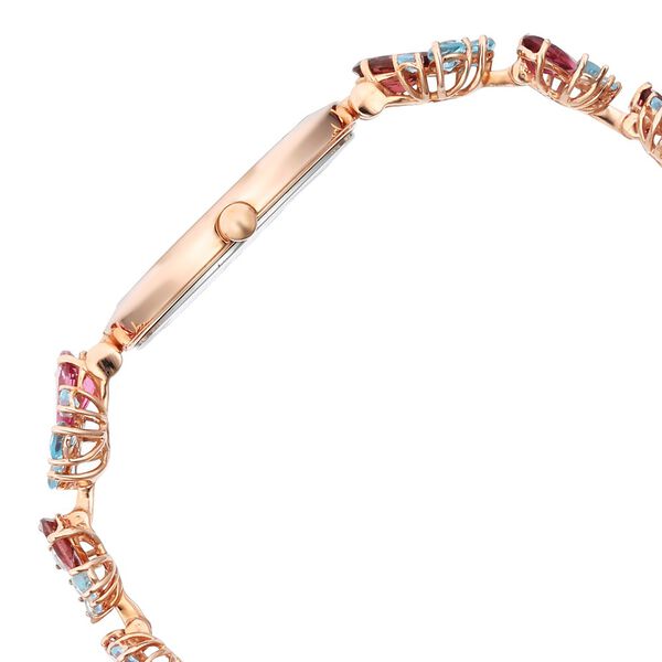 Titan Nebula Jewels 18k Rose Gold Analog with Diamonds studded Indices Watch for Women - image number 3