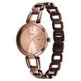 Titan Raga Viva Quartz Analog with Date Rose Gold Dial Brown Metal Strap Watch for Women - image number 3