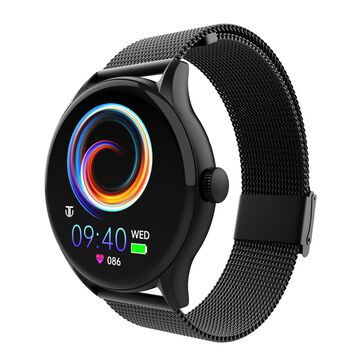 Titan Evoke Smartwatch - Seamless Calls, Voice Assistant, Metal strap