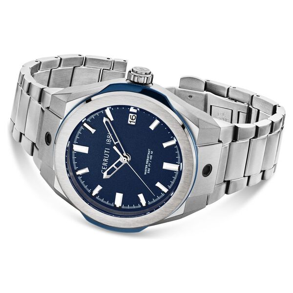 Cerruti 1881 Blue Dial Stainless Steel Strap Watch for Men - image number 3