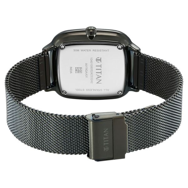 Titan Avant Garde Quartz Multifunction Brown Dial With Green Color Stainless Steel Strap Watch For Men - image number 5