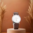 Titan Edge Silver Dial Analog Stainless Steel Leather Strap Watch for Men - image number 6