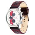 Titan Chronograph Silver Dial Quartz Leather Strap watch for Men - image number 1
