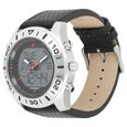 Fastrack Quartz Analog Digital Red Dial Leather Strap Watch for Guys - image number 1