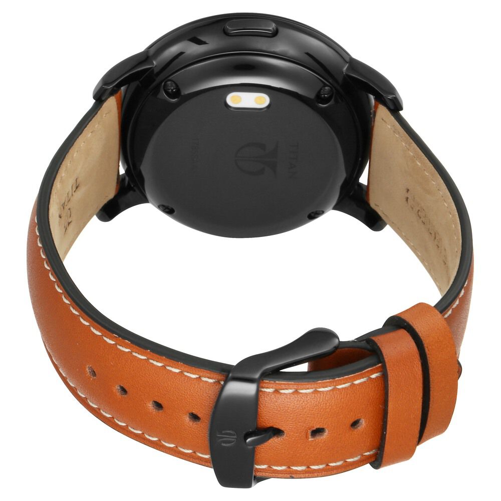 Titan connected blue dial smartwatch shop