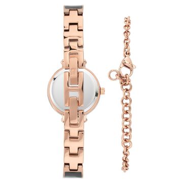 Anne Klein Quartz Analog Black Dial Two Toned Metal Strap Watch For Women