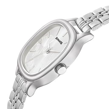 Sonata Linnea Silver Dial Women Watch With Stainless Steel Strap