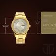 Titan Quartz Analog Champagne Dial Stainless Steel Strap Watch for Men - image number 2
