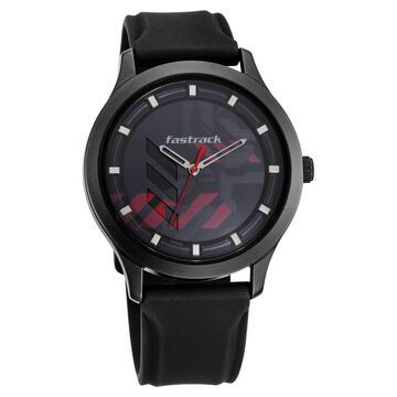 Fastrack Gamify Quartz Analog Grey Dial Silicone Strap Watch for Guys