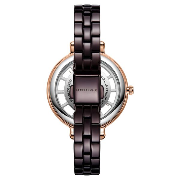 Kenneth Cole Quartz Analog Brown Dial Stainless Steel Strap Watch for Women - image number 2