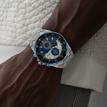 Titan Octane Quartz Chronograph Blue Dial Stainless Steel Strap Watch For Men
