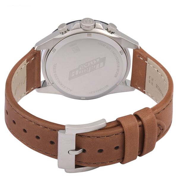 Titan Octane Blue Dial Chronograph Leather Strap watch for Men - image number 4