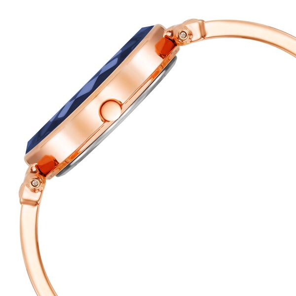 Anne Klein Quartz Analog Blue Dial Rose Gold Metal Strap Oval Shaped Watch For Women - image number 1