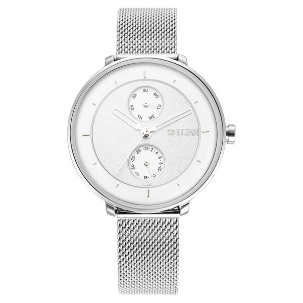 Titan Pastel Dreams White Dial Analog Metal Strap watch for Women - image number 1