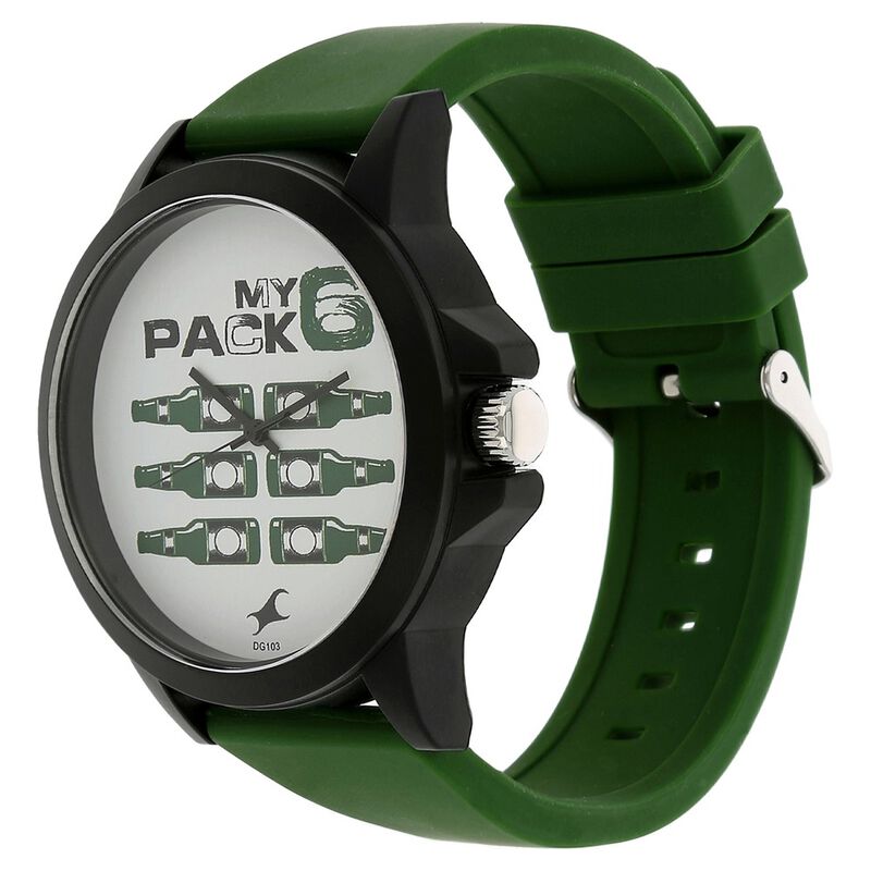 Fastrack Quartz Analog White Dial Plastic Strap Watch for Unisex - image number 1